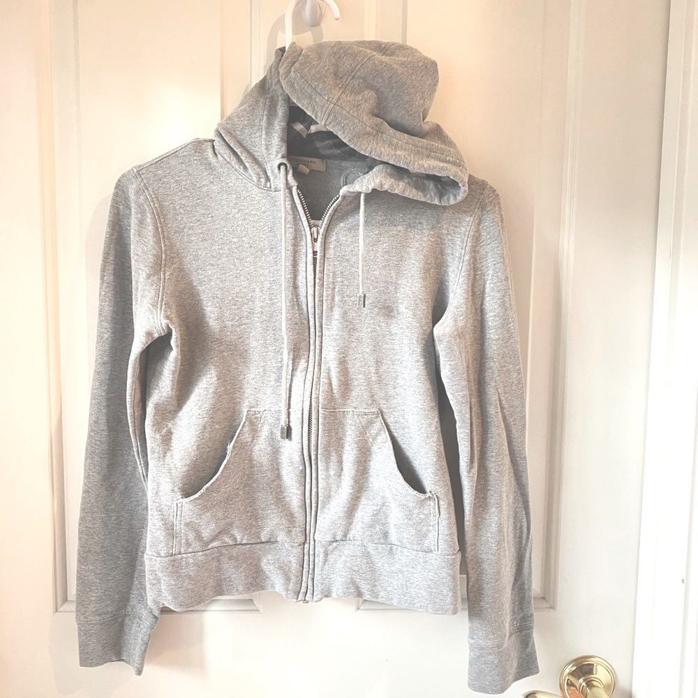 Burberry Hoodie with Gray Check